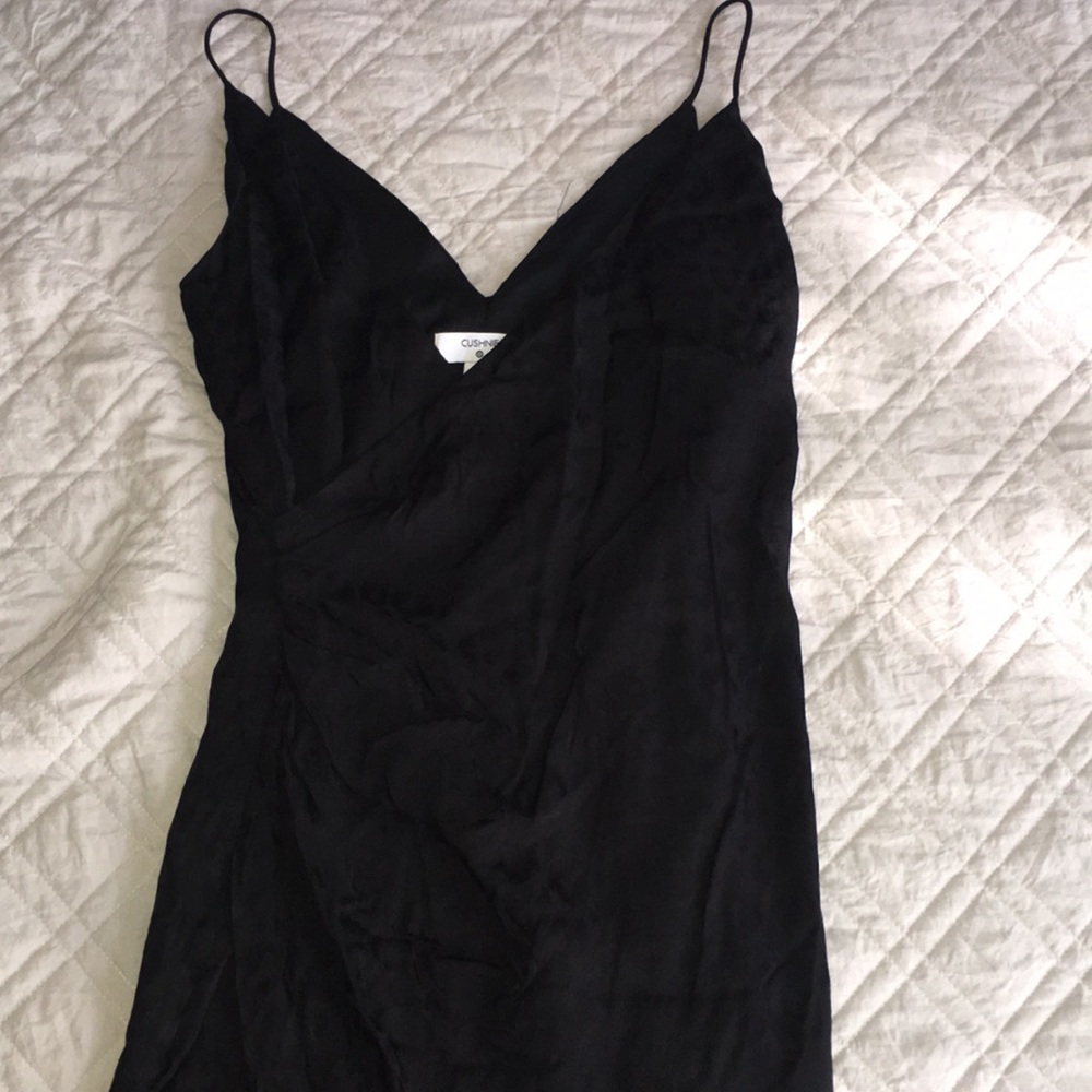 Silky black dress